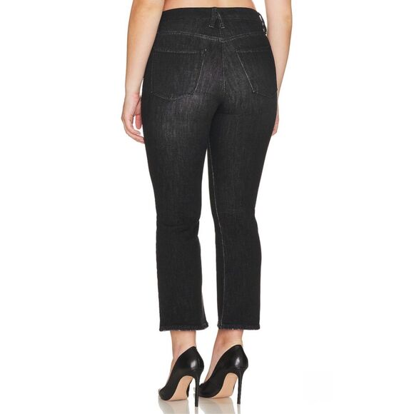 Good American Good Legs Cropped Mini Bootcut Jeans Size 12/31 - Picture 4 of 12